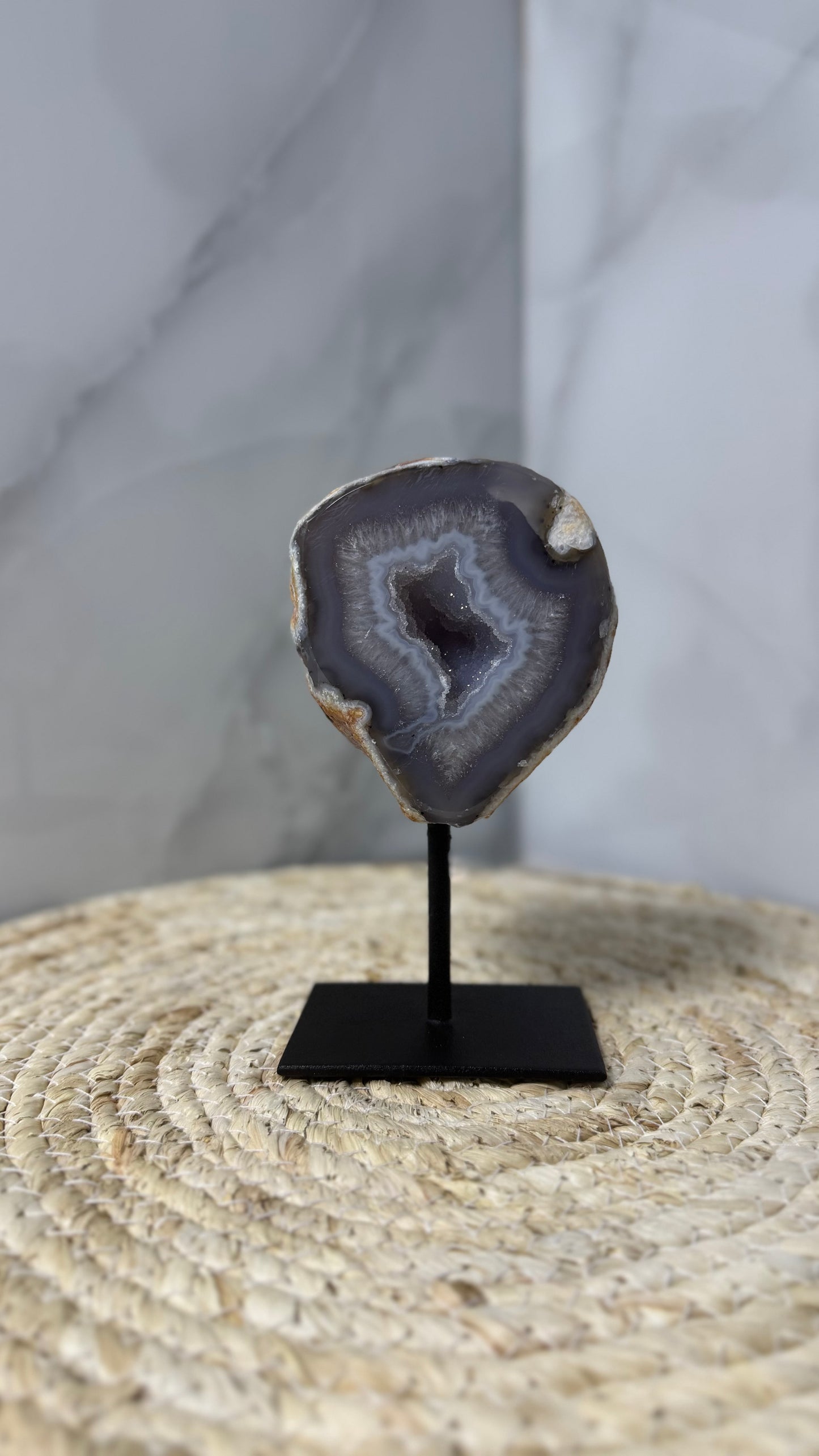Agaat Geode op standaard