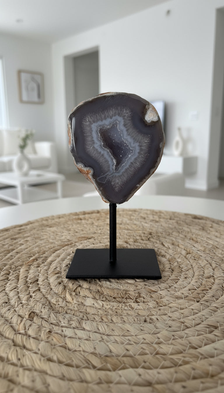 Agaat Geode op standaard