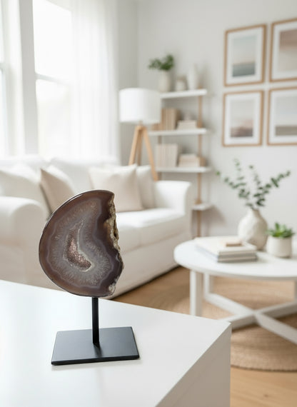 Agaat Geode op standaard