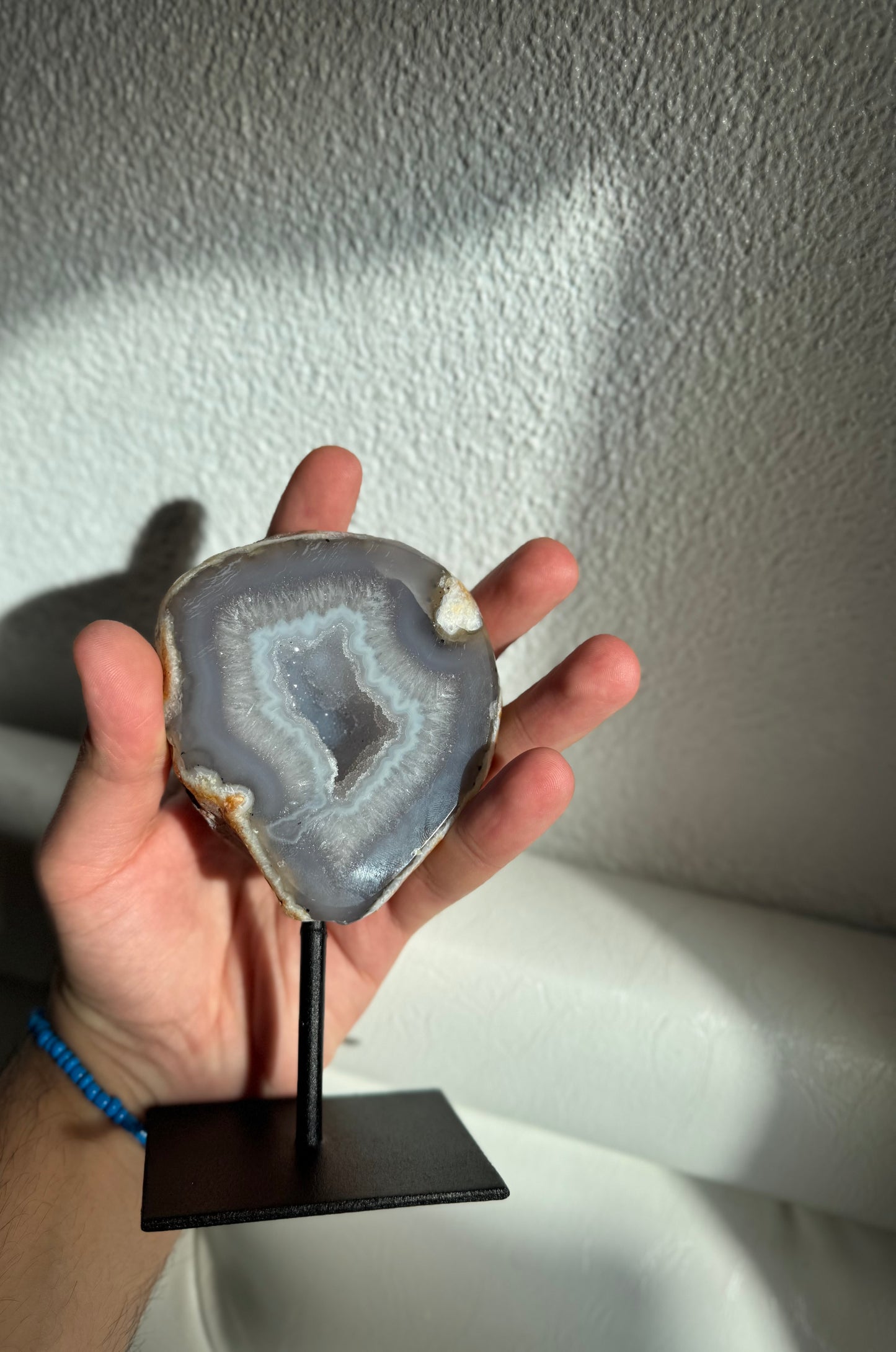 Agaat Geode op standaard